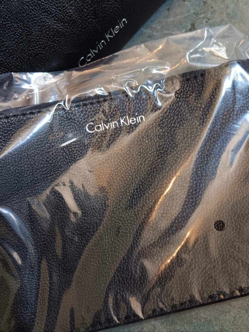 Calvin Klein Black Shoulder Tote with Double Strap Handles NWT - Picture 10 of 15